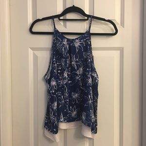 lush summery floral blouse/cami